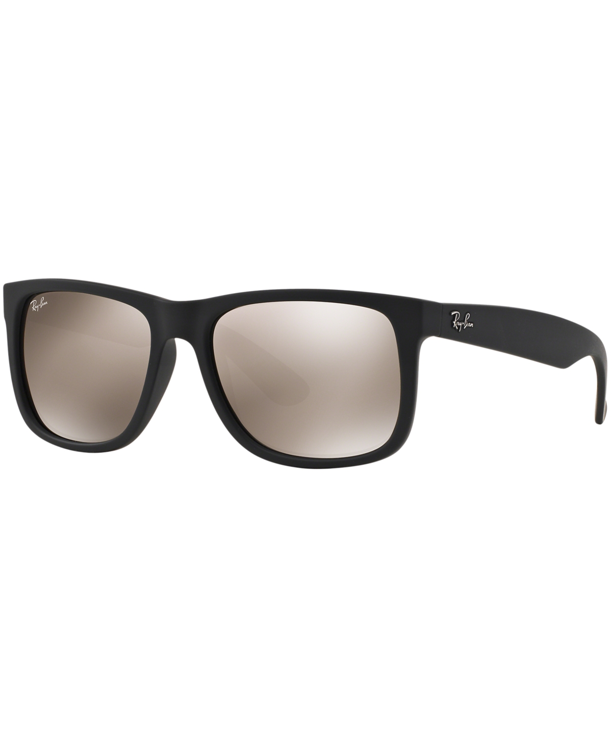 Shop Ray Ban Unisex Sunglasses, Rb4165 Justin Mirror In Black,gold Mirror
