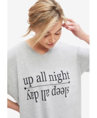 Plus Size V-Neck Sleep Shirt