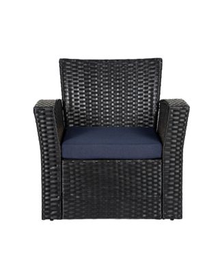 4-Piece Modern Patio Conversation Sofa Set with Cushions