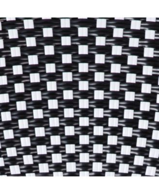 Sacha Bistro Style Table With Glass Top, Pe Rattan, 4 Stack Chairs, And Bamboo Finished Metal Frame For Indoor/Outdoor Use