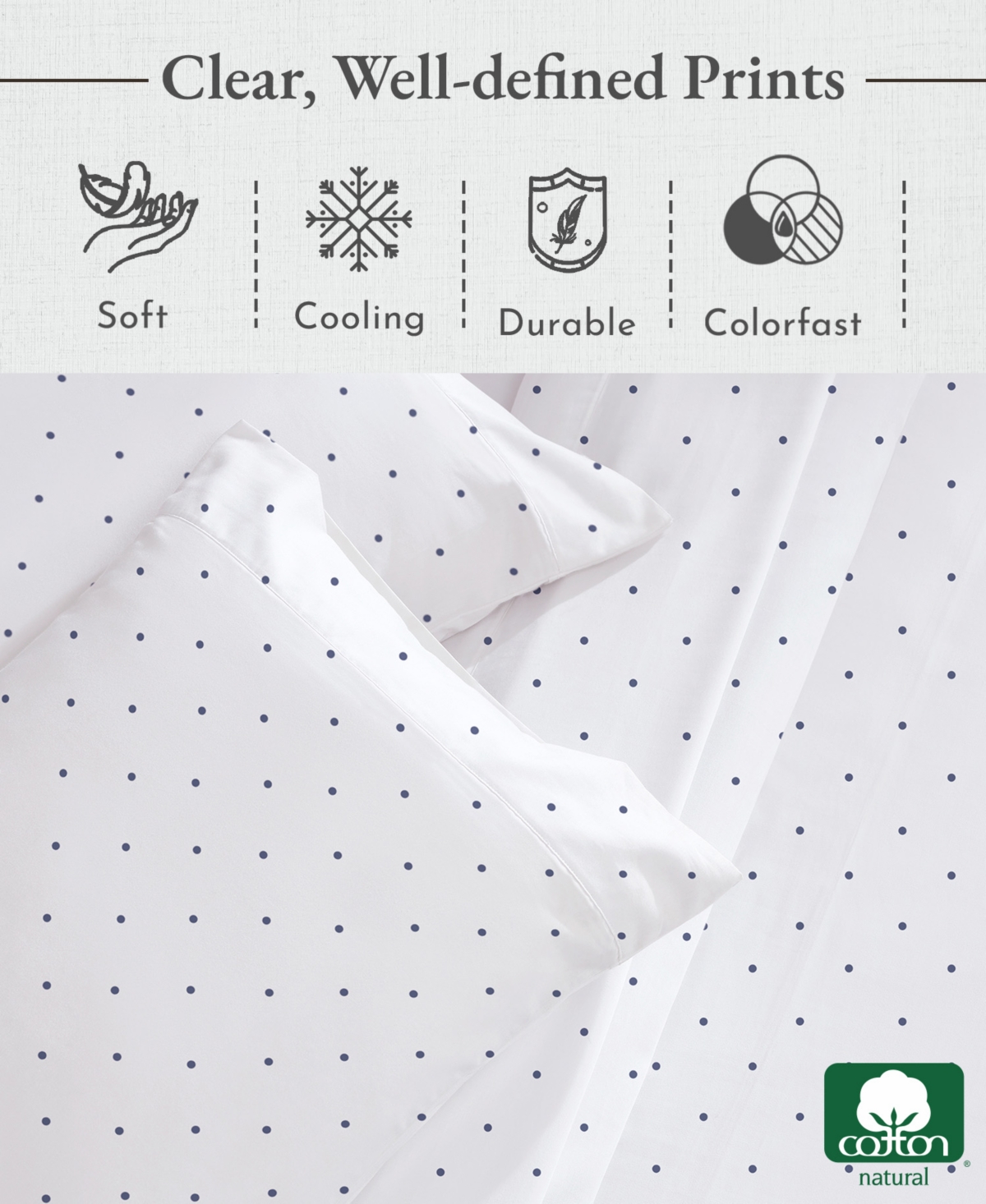 California Design 400 Thread Count 100% Cotton Printed Sheet Set - California Design Den