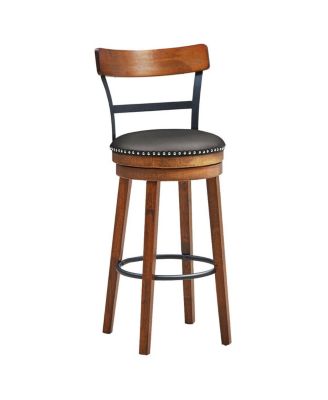 Set of 2 Swivel Counter Height Bar Stools