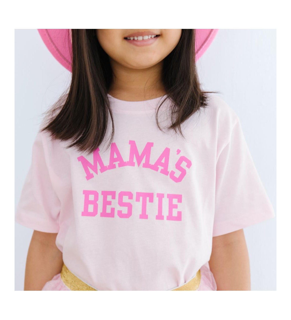 Sweet Wink Little and Big Girls Mama's Bestie Short Sleeve T-Shirt