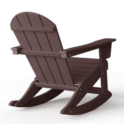 Outdoor Patio Porch Rocking Adirondack Chair (Set of 2)