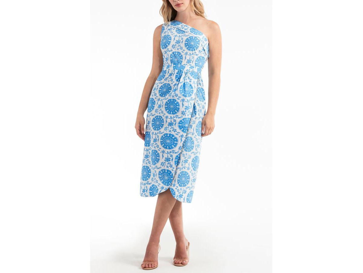 Women's Charlotte One-Shoulder Dress - Bright Blue