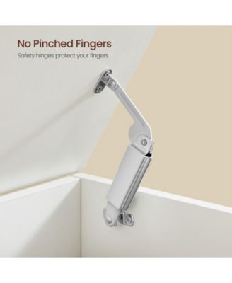 Storage Chest, Storage Trunk With 2 Safety Hinges, For Entryway, Bedroom