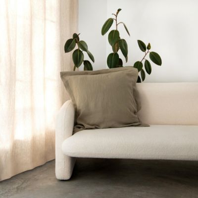 French Linen Flanged Euro Sham