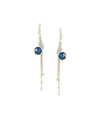 Women's Gold Sleek Drop Earrings
