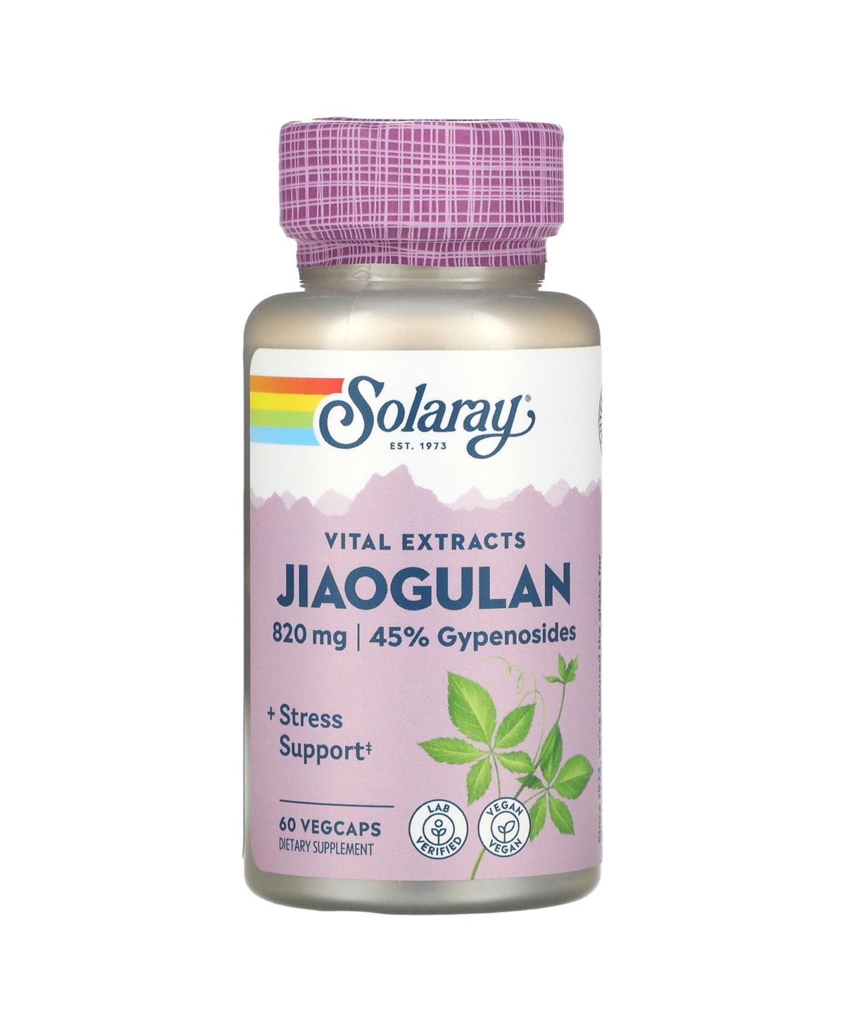 Jiaogulan 820 mg - 60 VegCaps (410 mg per Capsule) - Assorted Pre-pack (See Table