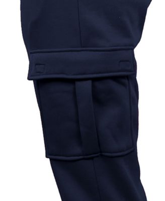 Women's Heavyweight Loose Fit Fleece-Lined Cargo Jogger Pants-4PK