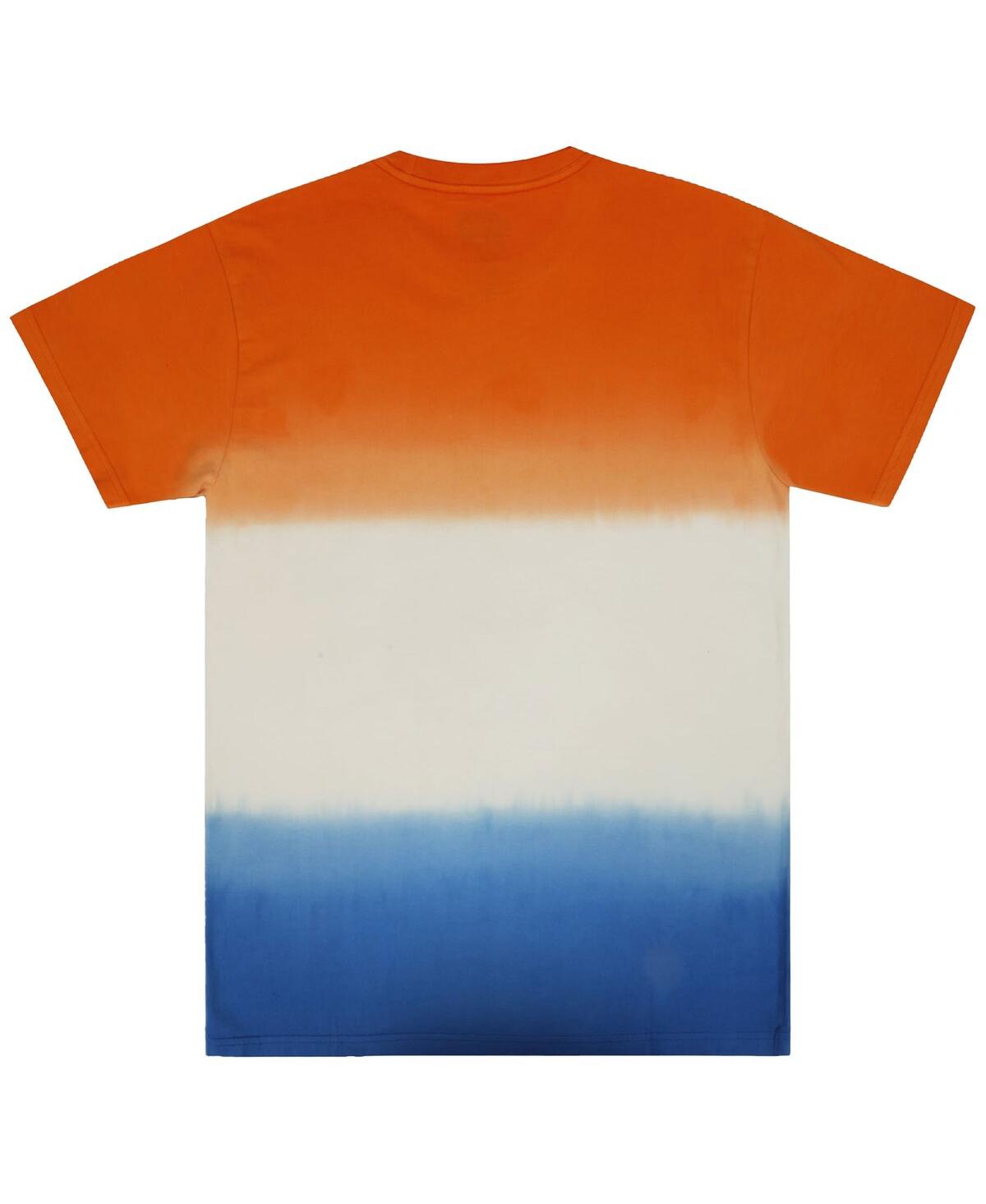 Shop Heroes & Villains Unisex Orange/blue Star Wars Ahsoka 332nd Company Colorblock T-shirt In Orange,blue