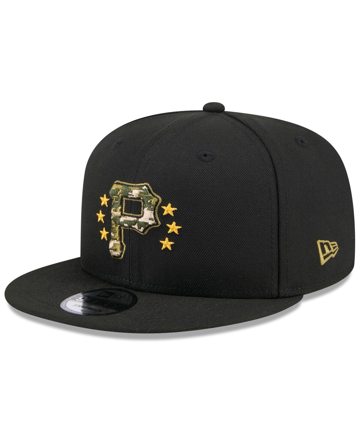 New Era Men'sPittsburgh Pirates 2024 Armed Forces Day 9FIFTY Snapback Hat - Black