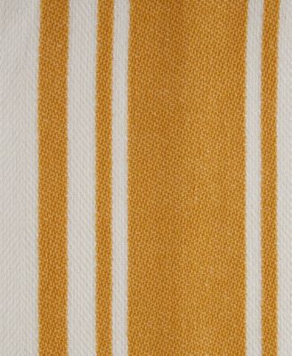 Everyday Basic Kitchen Collection Large Woven Cotton Dishtowel/Tea Towel Set, 18x28", Honey Gold, 5 Count