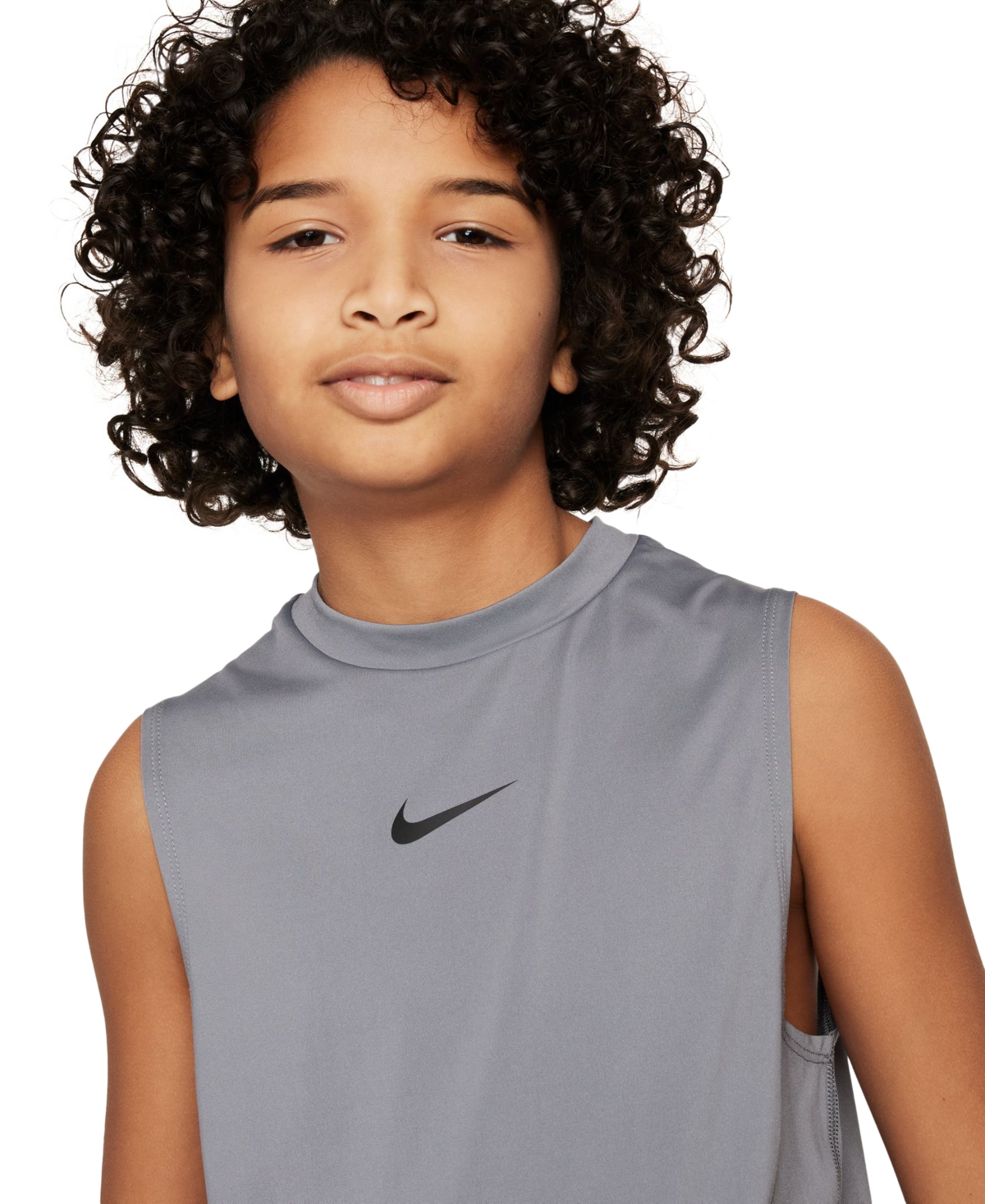 Nike Big Boys' Pro Sleeveless Top -black