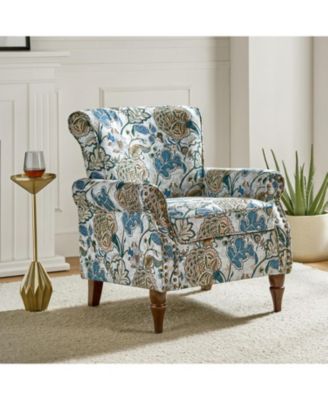 Avelina Wooden Armchair with Nailhead Trim