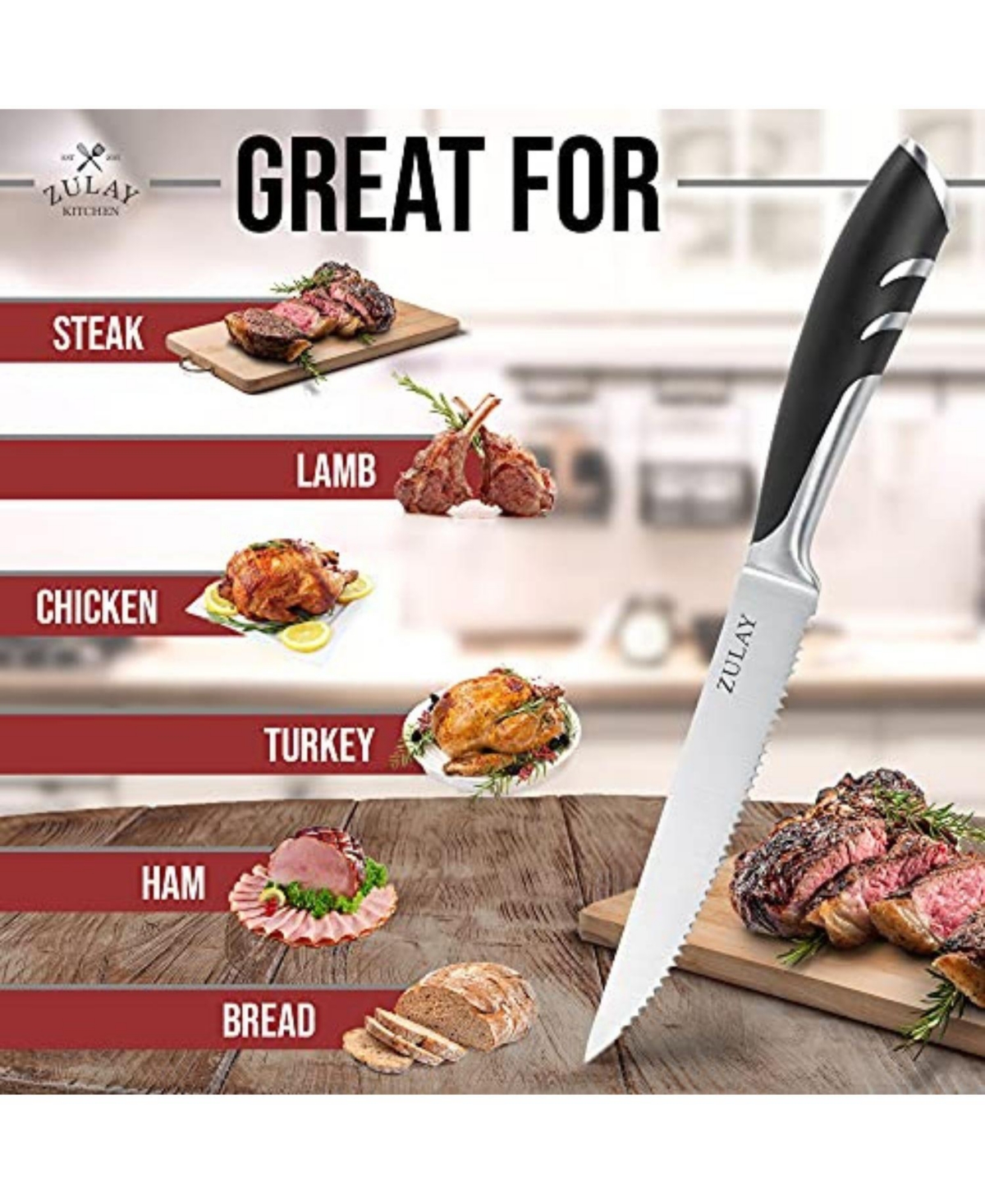 4 Piece Stainless Steel Kitchen Knife Set