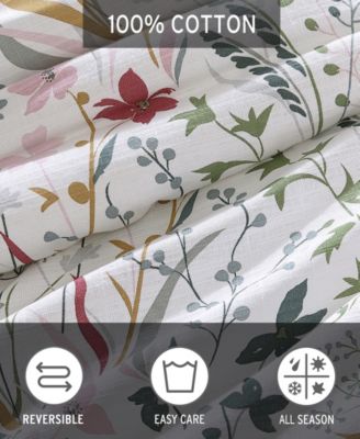 Woodland Forest Reversible 3 Piece Comforter Set, Full/Queen