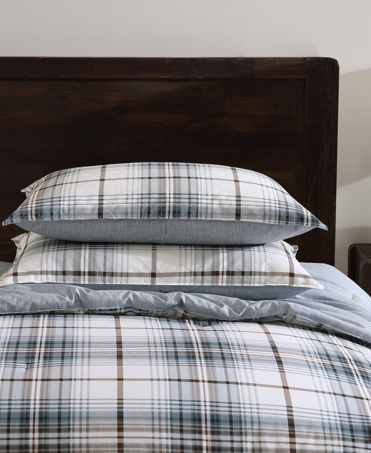 Eddie Bauer Alder Plaid Reversible 3 Piece Comforter Set