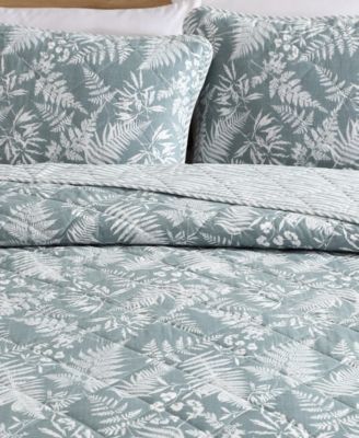 CLOSEOUT! Fern Garden Reversible 2 Piece Quilt Set, Twin