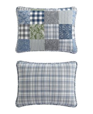 Cozy Plaid Patchwork Reversible 2 Piece Quilt Set, Twin