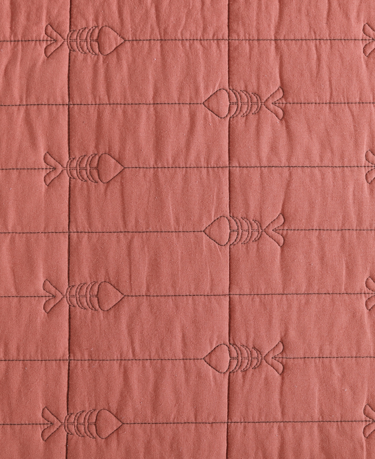 Eddie Bauer Troutdale Reversible 3 Piece Quilt Set, King In Ginger Orange