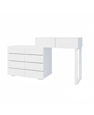 White 10-Drawer Chest of Drawers