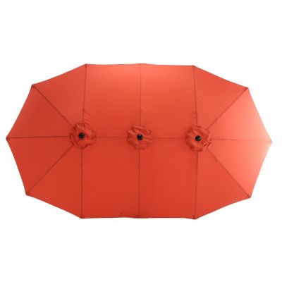 Streamdale 14.8ft Double-Sided Outdoor Umbrella (Orange)