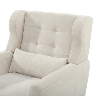 Streamdale Mid Century Chenille Lounge Chair in Beige