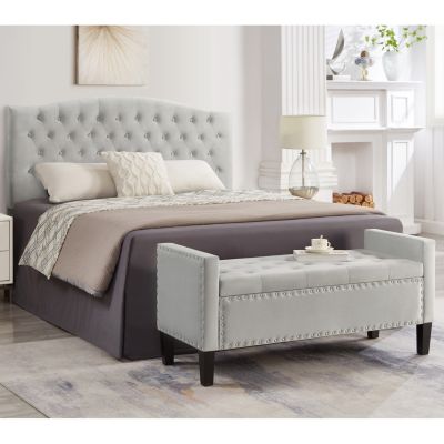 Streamdale Upholstered Storage Bench with Armrest