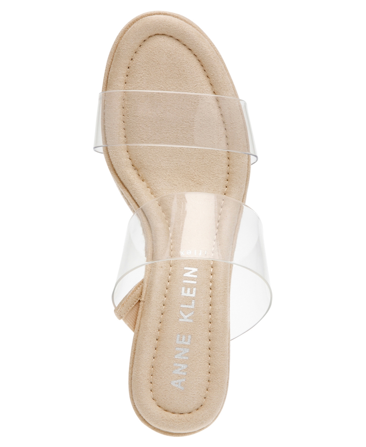 Shop Anne Klein Women's Sense Espadrille Wedge Sandals In Clear Vinyl