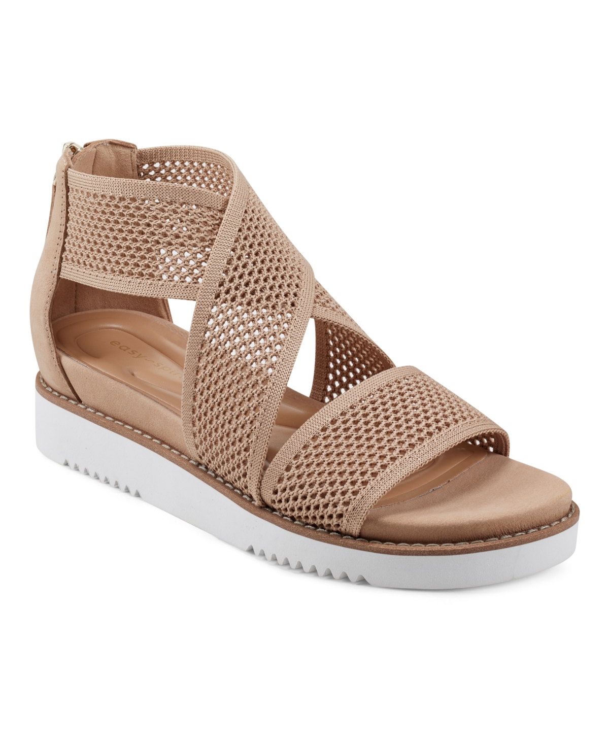 Women's Wander Round Toe Strappy Casual Sandals - Light Natural