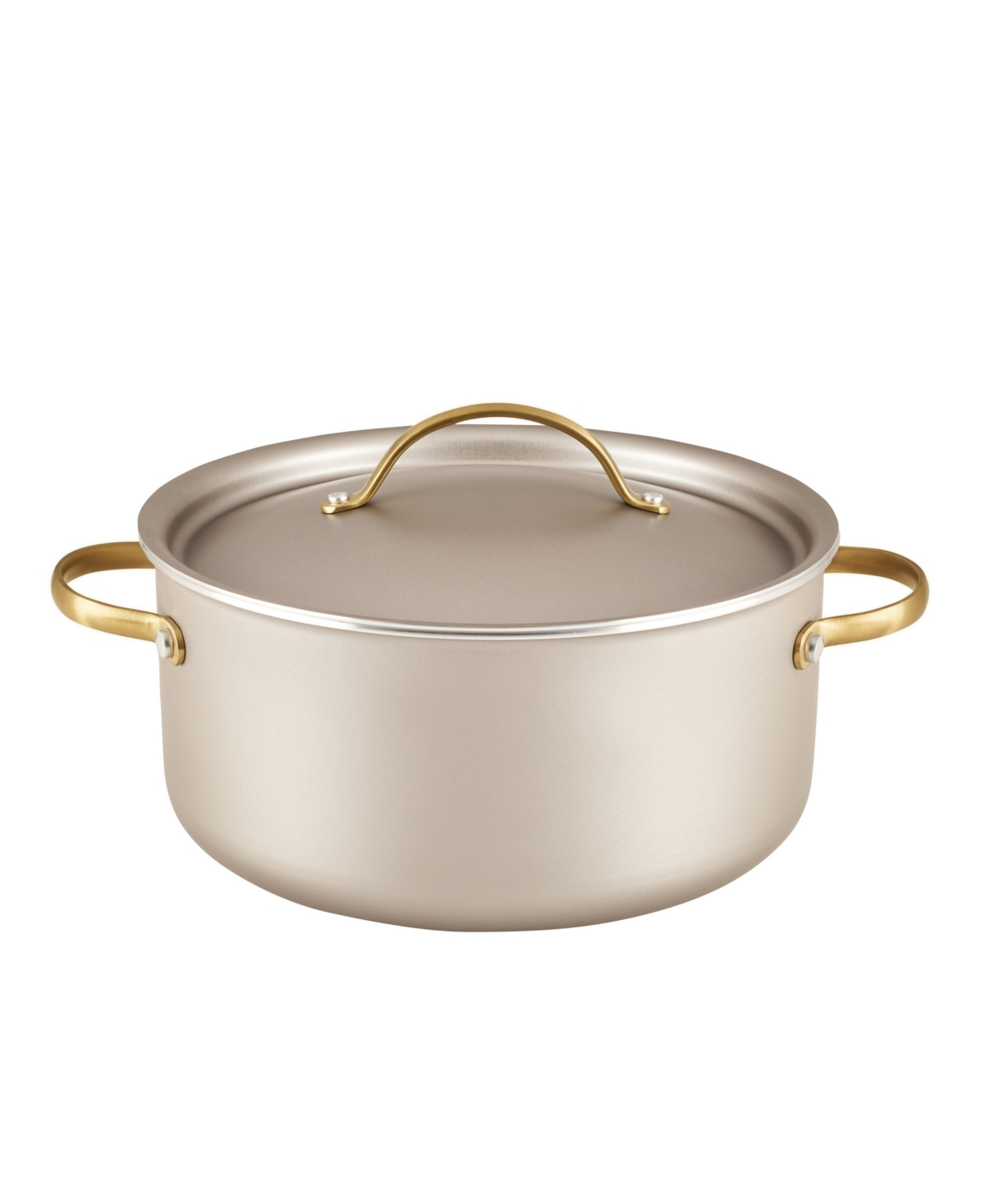 Shop Farberware Radiant Aluminum 5.5-quart Dutch Oven With Lid In Champagne