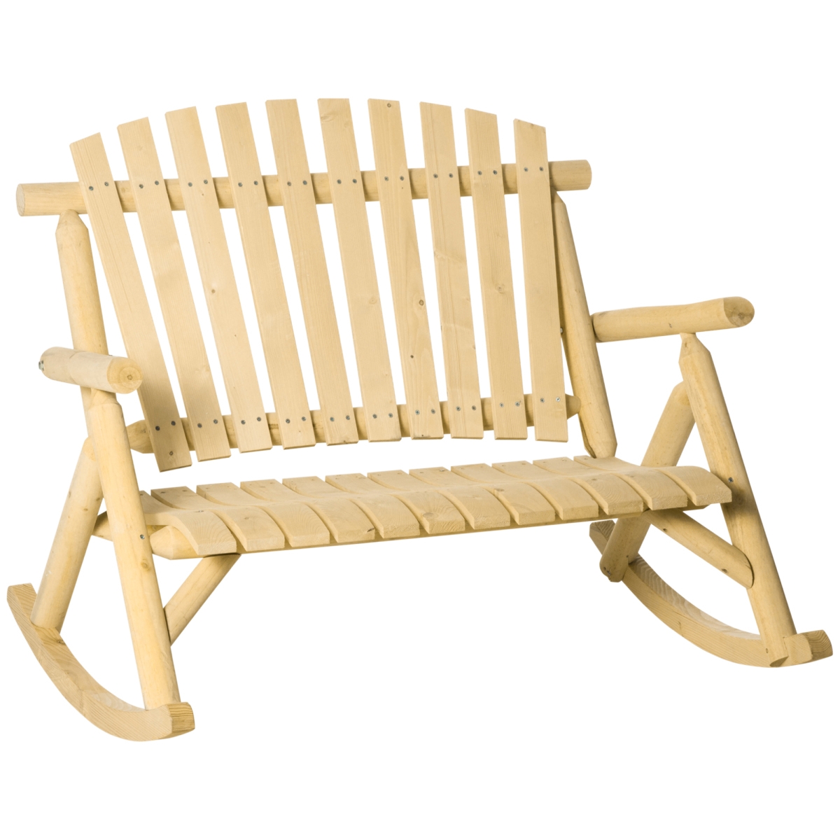 Streamdale Furniture Wooden Porch Rocking Bench and Loveseat