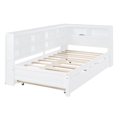 Twin Daybed with Trundle, Storage, & USB Ports