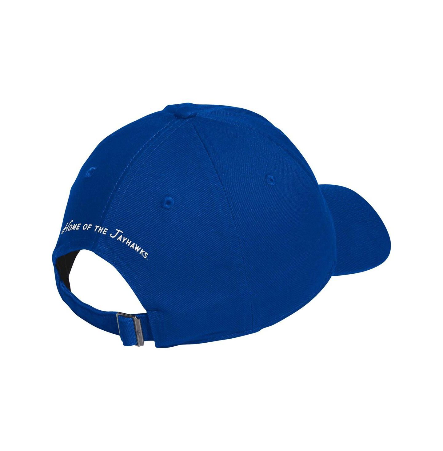Мужская кепка adidas Royal Kansas Jayhawks State Slouch Adjustable Hat — фото 2