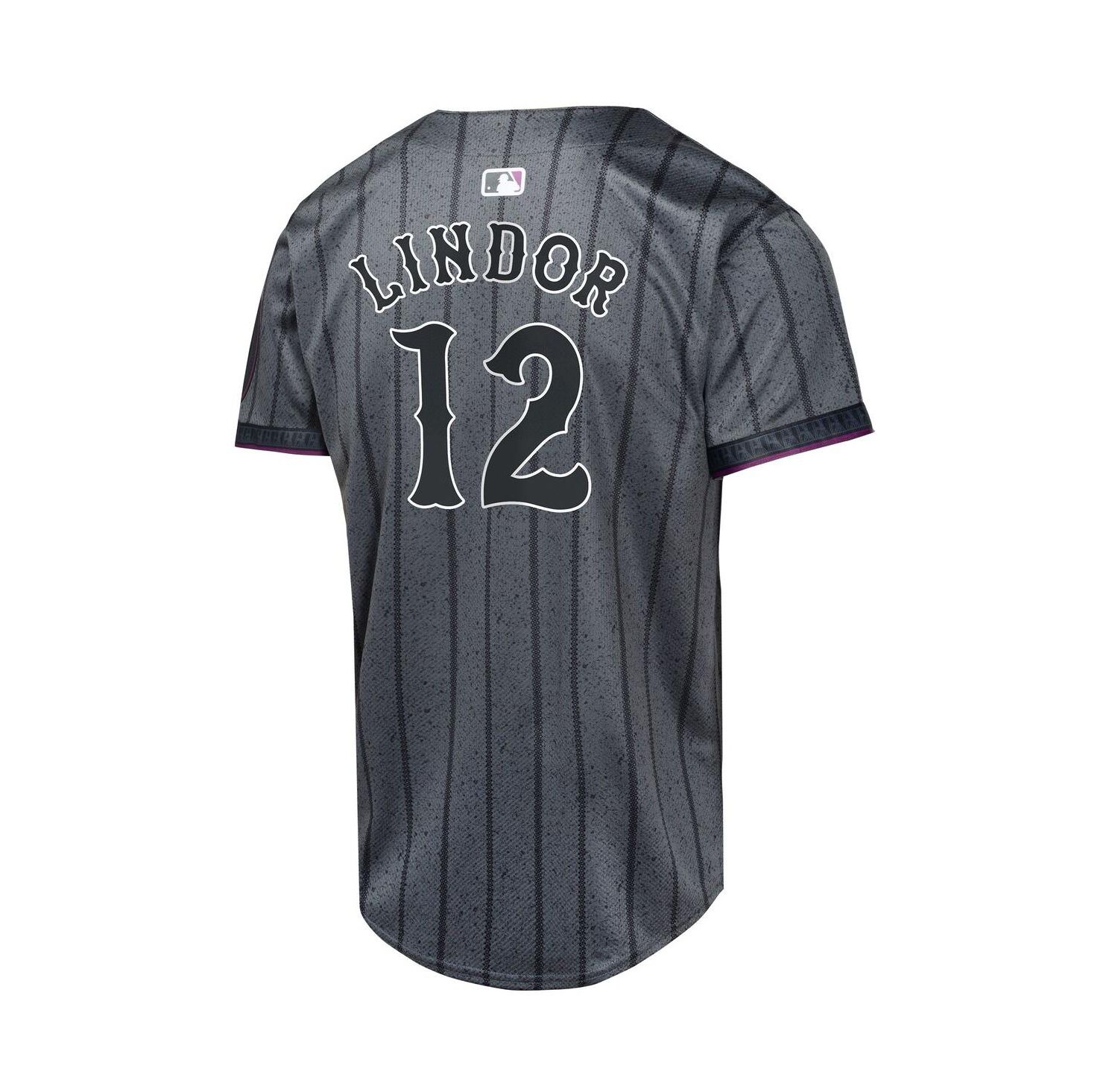 Nike Boys and Girls Francisco Lindor Graphite New York Mets 2024 City Connect Limited Player Jersey