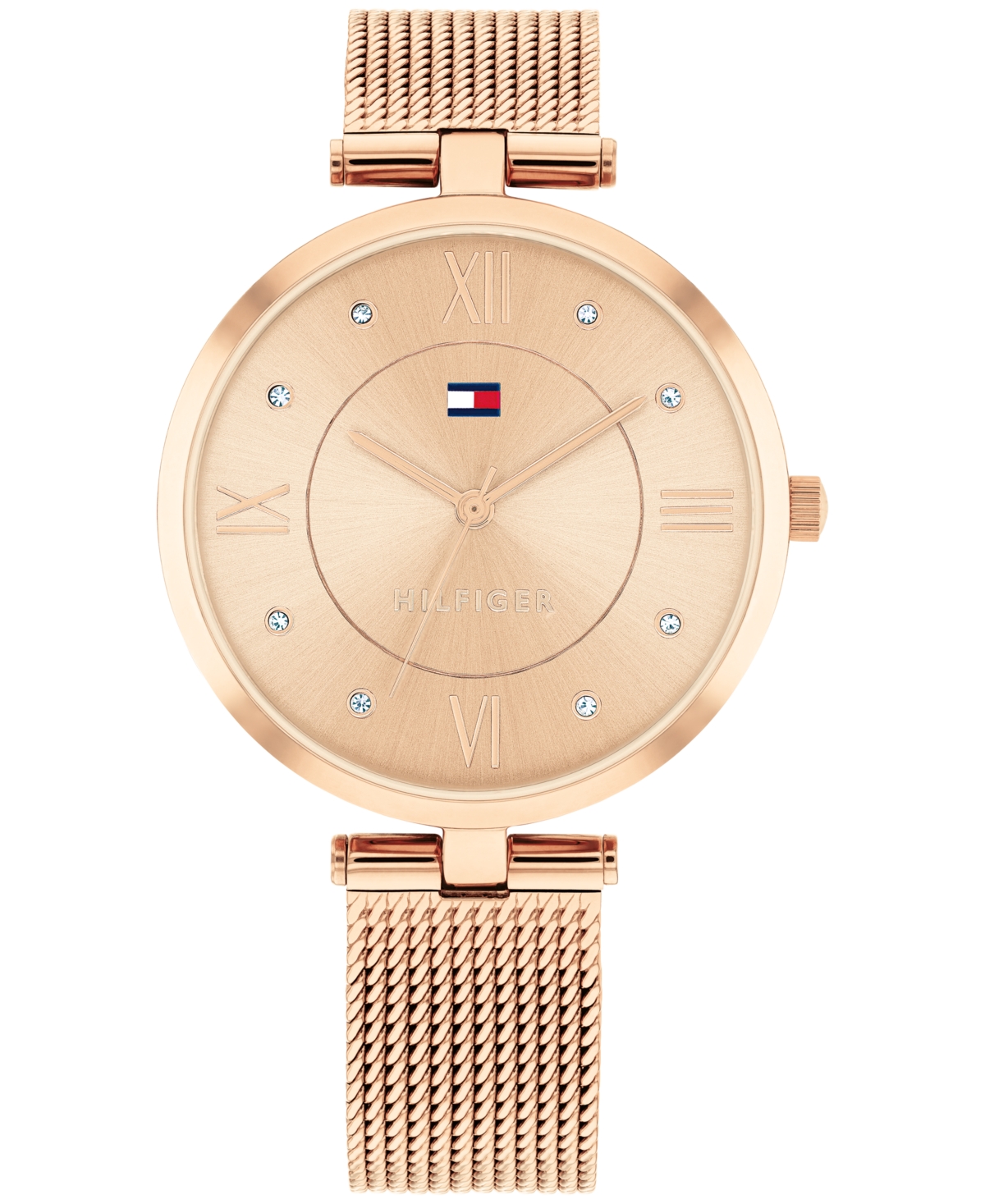 Women's Quartz Rose Gold-Tone Stainless Steel Mesh Watch 34mm - Rose Gold