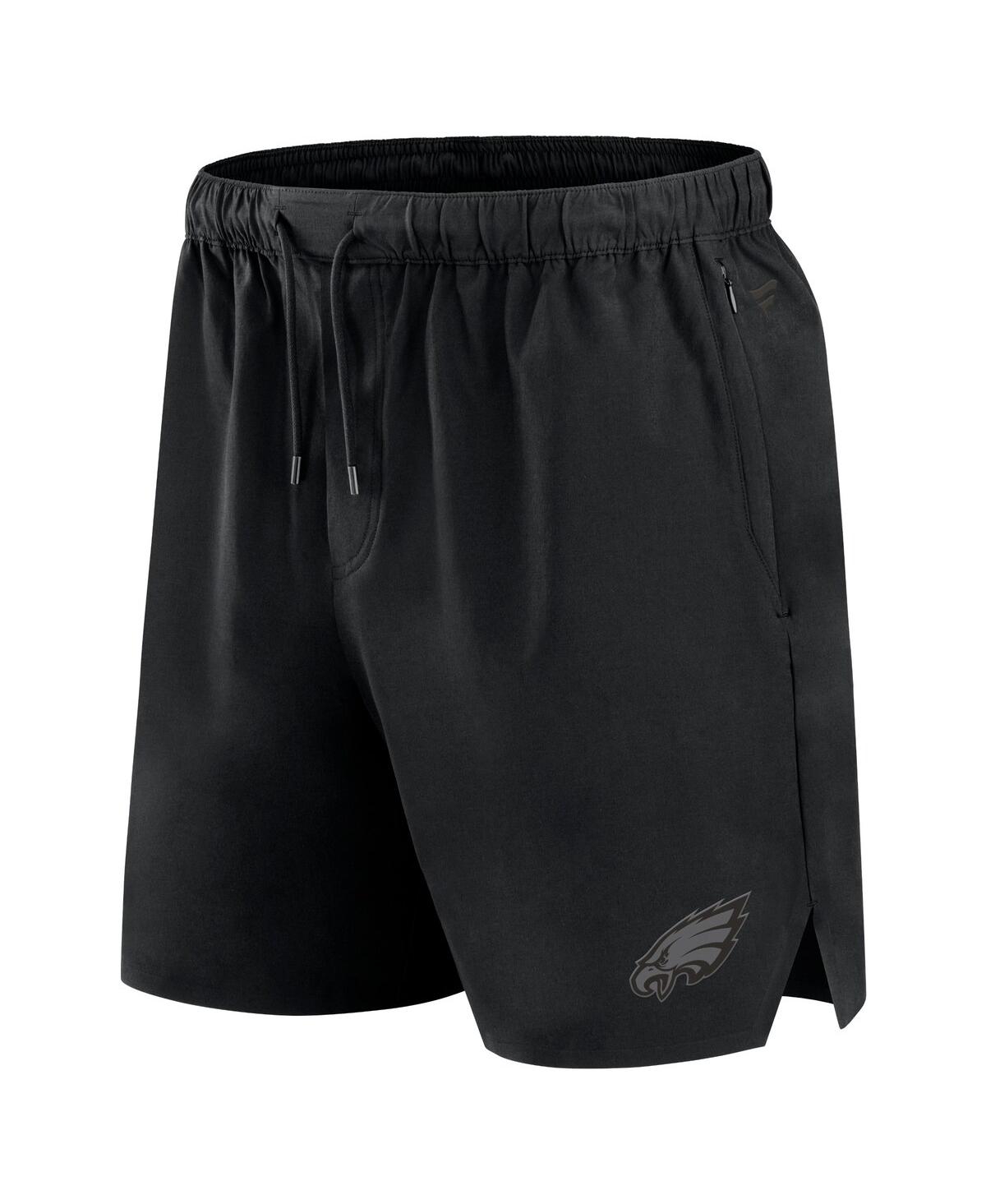 Fanatics Signature Men'sPhiladelphia Eagles Front Office Woven Shorts - Black