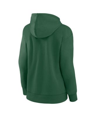 Women's Green New York Jets Primary Logo Pullover Hoodie