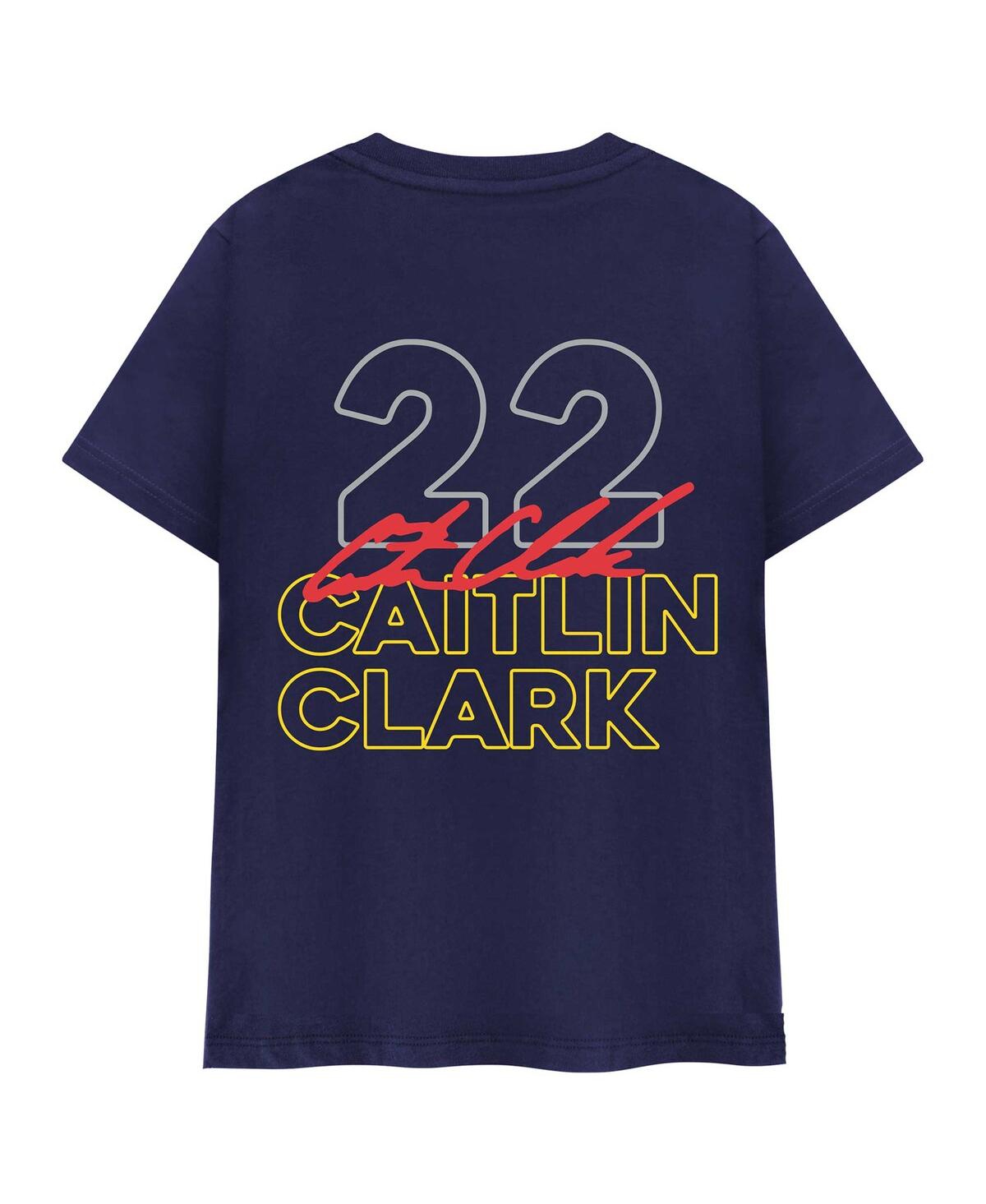 47 BRAND ROUND21 MEN'S AND WOMEN'S CAITLIN CLARK NAVY INDIANA FEVER INDIANA BOUND T-SHIRT 