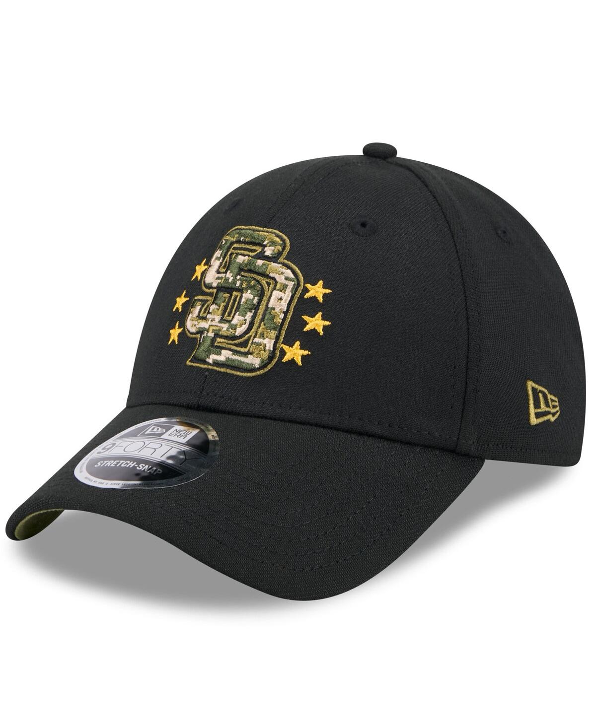 New Era Men'sSan Diego Padres 2024 Armed Forces Day 9FORTY Adjustable Hat - Black