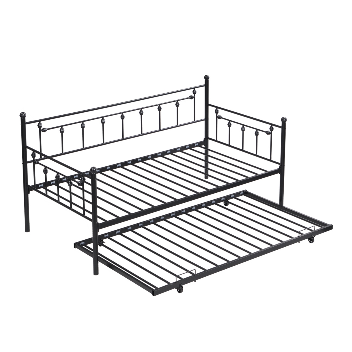Simplie Fun Daybed With Trundle Black