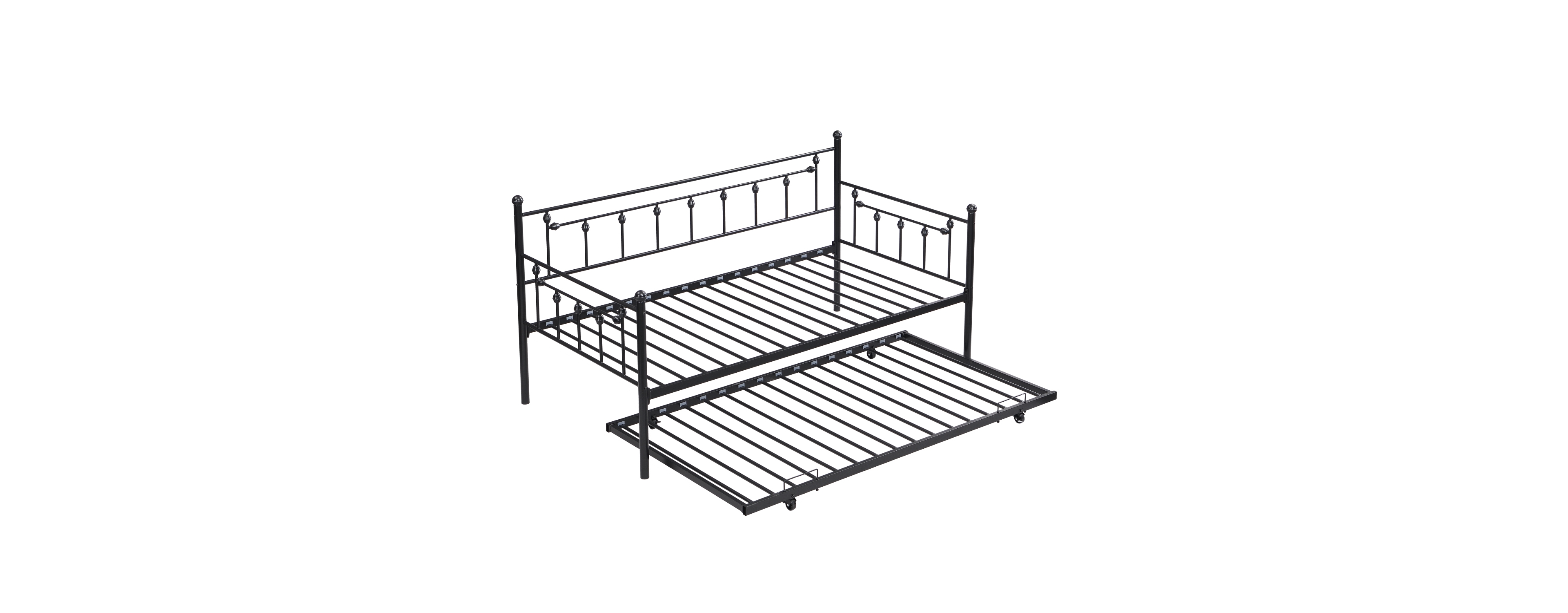 Simplie Fun Daybed With Trundle Black