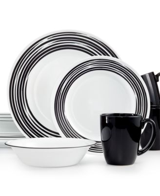 Corelle - Brushed 16-Pc. Dinnerware Set, Service for 4