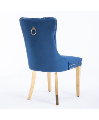 Modern Velvet Dining Chairs, Set of 2