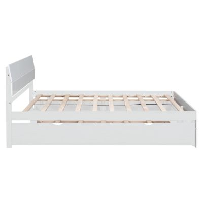 Streamdale Modern Full Bed with Trundle & 2 Drawers