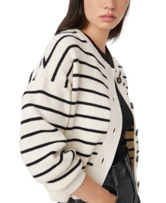 Frank And Oak Women's Cotton Striped Cardigan