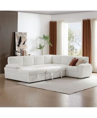Modular Sectional Sleeper Sofa with free L/U shape
