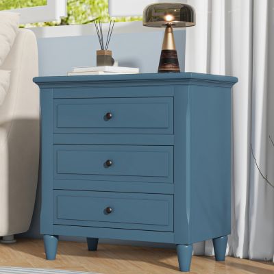 Streamdale 3-Drawer Nightstand Storage Wood Cabinet