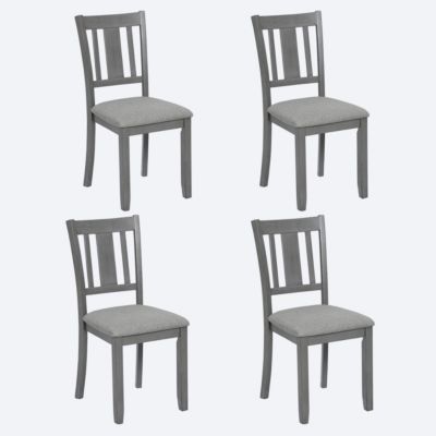 Gray Padded Dining Chairs for 4